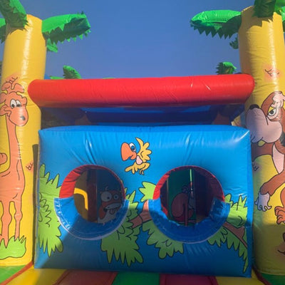 Africa 2 : jeu pour enfants de 18 mois à 10ans ( env. 8 x 3 x Ht 4 m.) ave c toiture tissu. / FORFAIT DE 4H / PERIODE HAUTE