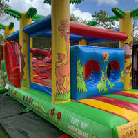 Africa 1 : jeu pour enfants de 18 mois à 10 ans (env. 8 x 3 x ht 4 m.) non couvert en toiture / FORFAIT 4H