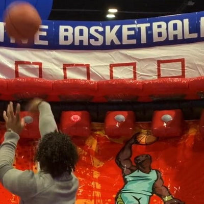 Basket Ball inter-actif : super jeu interactif pour enfants et parents ( env. 5 x 5 x Ht 3.5 m.) FORFAIT 4H / PERIODE HAUTE