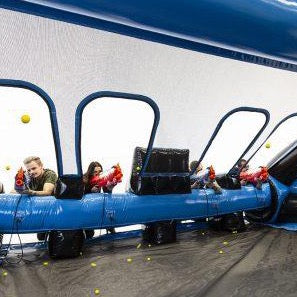 Stand de tir Nerf intéractif avec 4 pistolets avec billes de gel: de 12 ans à 88 ans/ FORTFAIT DE 4H