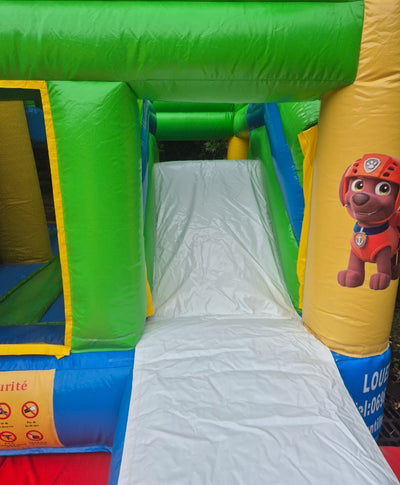 PAT'PATROUILLE : jeu pour enfants jusqu'à 10 ans ( env. 6 x 5 x ht 4.5 m.)/ FORFAIT DE 4H / PERIODE HAUTE