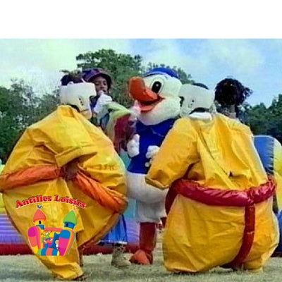 2 Costumes de Sumos pour adolescents ou adultes/ matériel à récupérer le jour J dans nos locaux entre 8h et 9h et à restituer dans nos locaux entre 8h et 9h