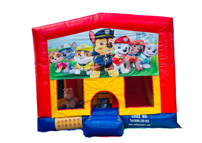 CHATEAU GONFLABLE AVEC TOBOGGAN INTERIEUR/ FORFAIT DE 4H