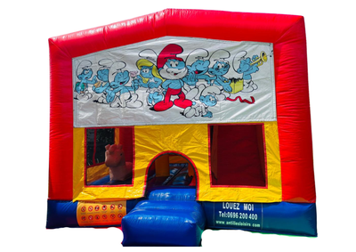 CHATEAU GONFLABLE AVEC TOBOGGAN INTERIEUR/ FORFAIT DE 4H PÉRIODE HAUTE