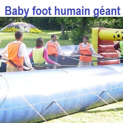 Baby foot humain : à partir de 8/10 ans et adultes (env. 13 x 6.5 x Ht 2.5 m) / FORTFAIT 4H JOURS FÉRIÉS 2024