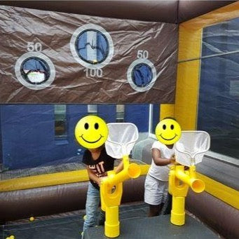 Canon à Balles : jeu pour enfants à partir de 3 ans et adultes (env. 3.7 x 7 x Ht 3 m.) / FORFAIT 4H JOURS PERIODE HAUTE