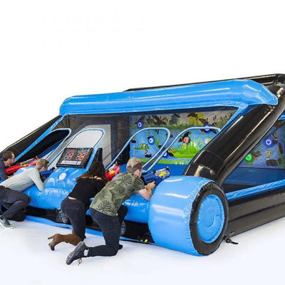 Stand de tir Nerf intéractif avec 4 pistolets avec billes de gel: de 12 ans à 88 ans/ FORTFAIT DE 4H PÉRIODE HAUTE